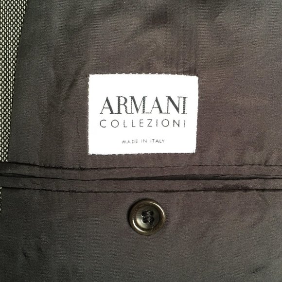 ARMANI COLLEZIONI Mens Sport Coat Jacket Blazer   |  42L - Picture 10 of 14